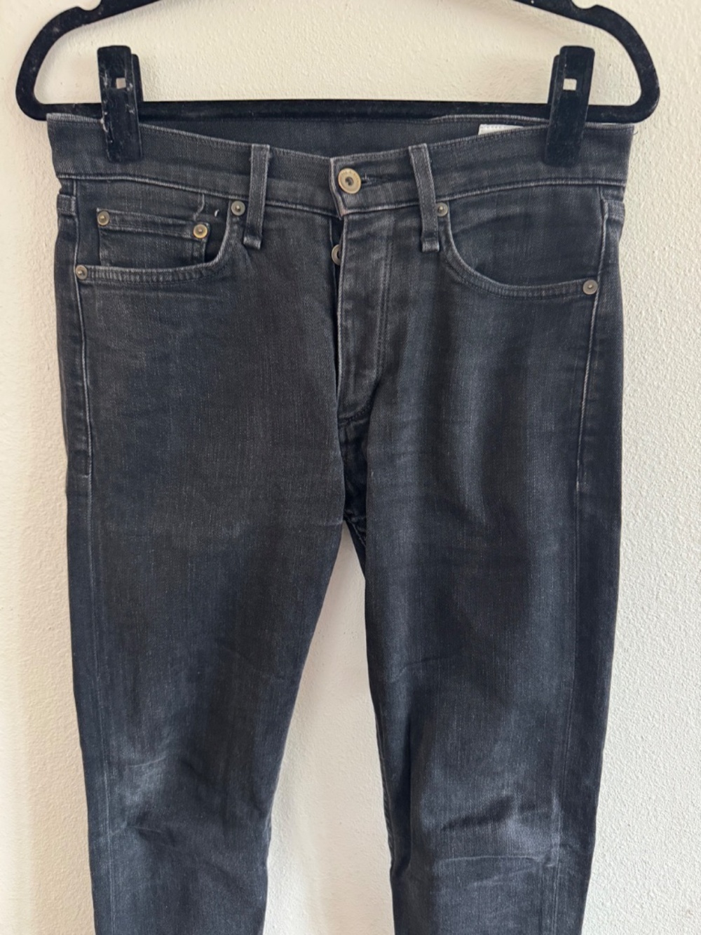 rag & bone Extra Slim Fit 1 Black Jeans Size 29 - Picture 2 of 8